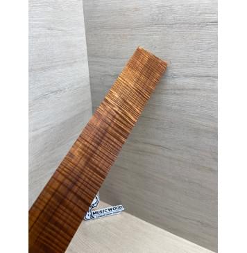 Клён Волнистый Печёный 180 гр заготовка накладки для электрогитары Радиал АА Волна ААА 8.5х72-60х545 мм-0