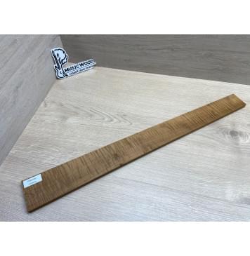 Клён Волнистый Печёный 180 гр заготовка накладки для электрогитары Смешанный А Волна АА 10.3х70-47х600 мм-5