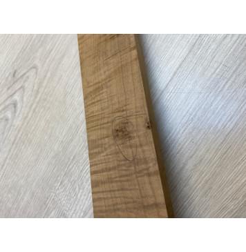 Клён Волнистый Печёный 180 гр заготовка накладки для электрогитары Смешанный А Волна АА 10.3х70-47х600 мм-6