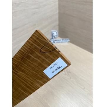 Клён Волнистый Печёный 180 гр заготовка накладки для электрогитары Смешанный А Волна АА 10.3х70-47х600 мм-4