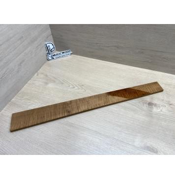 Клён Волнистый Печёный 180 гр заготовка накладки для электрогитары Смешанный А Волна АА 10.3х70-47х600 мм-16