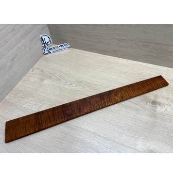 Клён Волнистый Печёный 180 гр заготовка накладки для электрогитары Смешанный А Волна АА 10.3х70-47х600 мм-18
