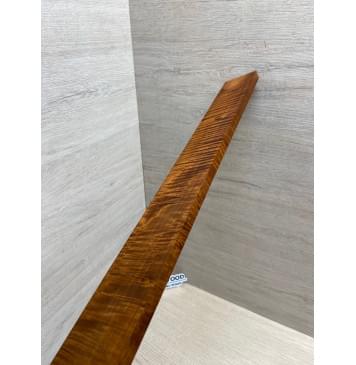 Клён Волнистый Печёный 180 гр заготовка накладки для электрогитары Смешанный А Волна АА 10.3х70-47х600 мм-10