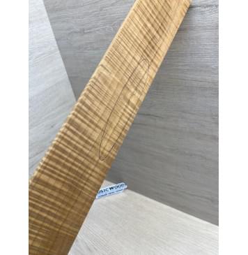 Клён Волнистый Печёный 180 гр заготовка накладки для электрогитары Радиал АА Волна ААА 9х70-60х567 мм (Уценка-трещина)-5