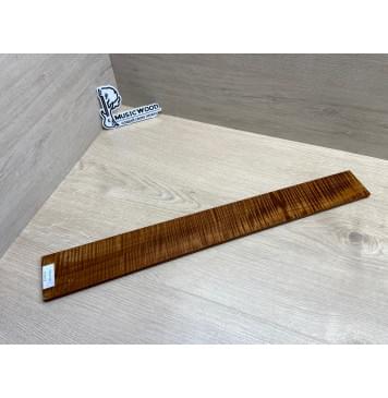 Клён Волнистый Печёный 180 гр заготовка накладки для электрогитары Радиал АА Волна ААА 9х70-60х567 мм (Уценка-трещина)-15