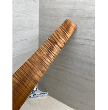 Клён Волнистый Печёный 180 гр заготовка накладки для электрогитары Радиал АА Волна ААА 9х70-60х567 мм (Уценка-трещина)-11