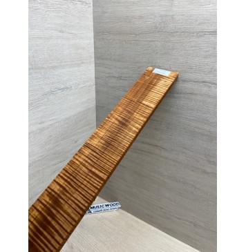 Клён Волнистый Печёный 180 гр заготовка накладки для электрогитары Радиал АА Волна ААА 9х70-60х567 мм (Уценка-трещина)-10