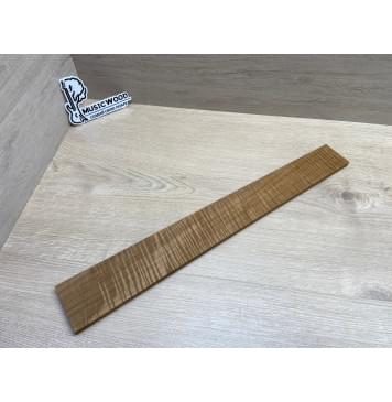 Клён Волнистый Печёный 180 гр заготовка накладки для электрогитары Радиал АА Волна ААА 9.5х72-55х525 мм-3