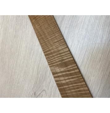 Клён Волнистый Печёный 180 гр заготовка накладки для электрогитары Радиал АА Волна ААА 9.5х72-55х525 мм-2