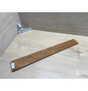 Клён Волнистый Печёный 180 гр заготовка накладки для электрогитары Радиал АА Волна ААА 9.5х72-55х525 мм-5