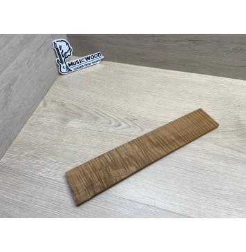 Клён Волнистый Печёный 180 гр заготовка накладки для электрогитары Радиал АА Волна ААА 9.5х68-58х335 мм-3