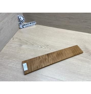 Клён Волнистый Печёный 180 гр заготовка накладки для электрогитары Радиал АА Волна ААА 9.5х68-58х335 мм-5