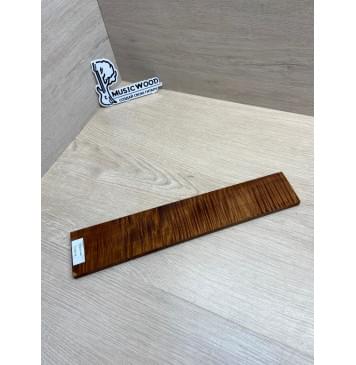 Клён Волнистый Печёный 180 гр заготовка накладки для электрогитары Радиал АА Волна ААА 9.5х68-58х335 мм-11