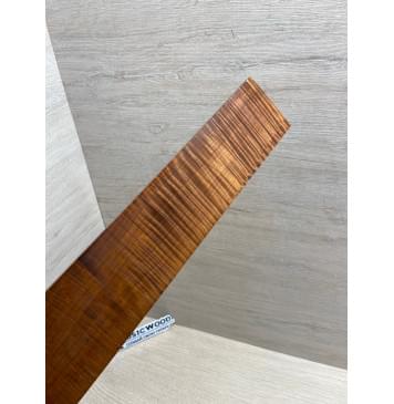 Клён Волнистый Печёный 180 гр заготовка накладки для электрогитары Радиал АА Волна ААА 9.5х68-58х335 мм-0