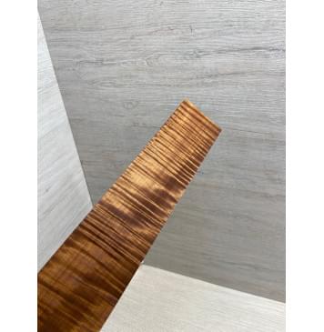 Клён Волнистый Печёный 180 гр заготовка накладки для электрогитары Радиал АА Волна ААА 9.5х68-58х335 мм-7