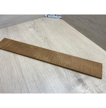 Клён Волнистый Печёный 180 гр заготовка накладки для электрогитары Смешанный ААА Волна ААА 9х74-67х520 мм-3