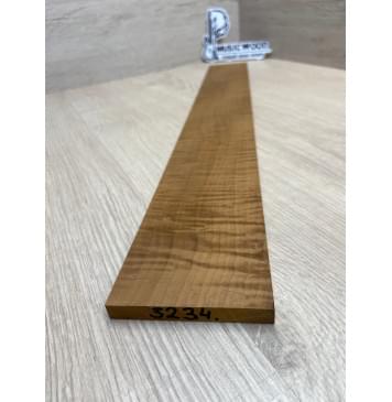 Клён Волнистый Печёный 180 гр заготовка накладки для электрогитары Смешанный ААА Волна ААА 9х74-67х520 мм-4