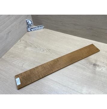 Клён Волнистый Печёный 180 гр заготовка накладки для электрогитары Смешанный ААА Волна ААА 9х74-67х520 мм-5
