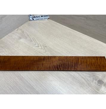 Клён Волнистый Печёный 180 гр заготовка накладки для электрогитары Смешанный ААА Волна ААА 9х74-67х520 мм-11