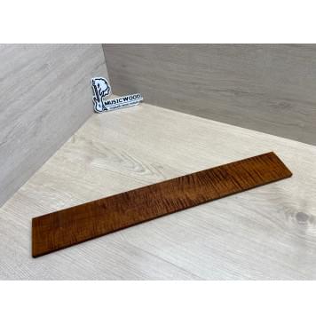 Клён Волнистый Печёный 180 гр заготовка накладки для электрогитары Смешанный ААА Волна ААА 9х74-67х520 мм-14