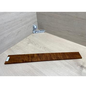 Клён Волнистый Печёный 180 гр заготовка накладки для электрогитары Смешанный АА Волна ААА 7.8х73-55х530 мм (Уценка-трещина)-14