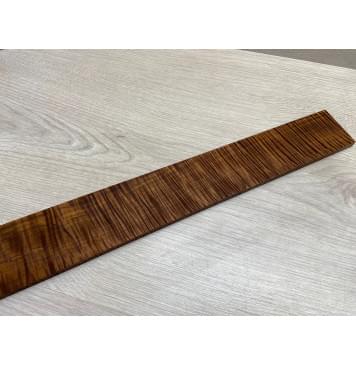 Клён Волнистый Печёный 180 гр заготовка накладки для электрогитары Смешанный АА Волна ААА 7.8х73-55х530 мм (Уценка-трещина)-16