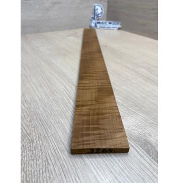 Клён Волнистый Печёный 180 гр заготовка накладки для электрогитары Радиал А Волна ААА 8.6х58-45х558 мм-6