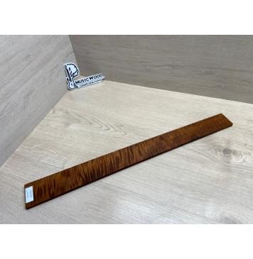 Клён Волнистый Печёный 180 гр заготовка накладки для электрогитары Радиал А Волна ААА 8.6х58-45х558 мм-14