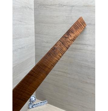 Клён Волнистый Печёный 180 гр заготовка накладки для электрогитары Радиал А Волна ААА 8.6х58-45х558 мм-11