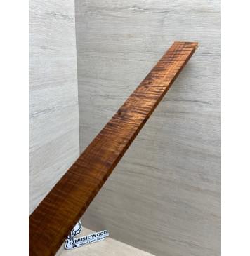 Клён Волнистый Печёный 180 гр заготовка накладки для электрогитары Радиал А Волна ААА 8.6х58-45х558 мм-8