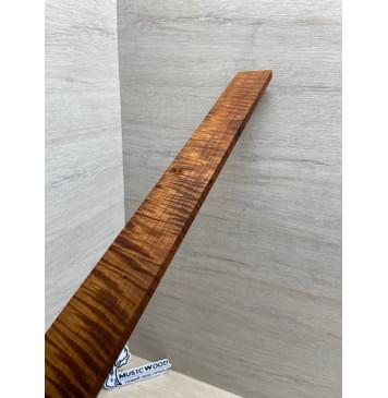 Клён Волнистый Печёный 180 гр заготовка накладки для электрогитары Радиал А Волна ААА 8.6х58-45х558 мм-7
