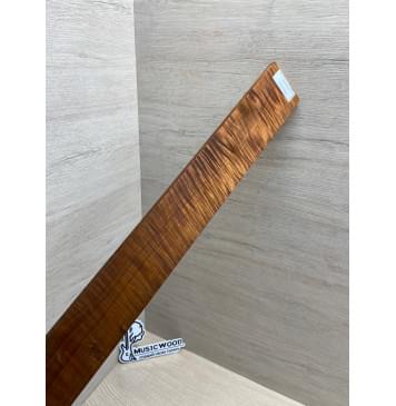 Клён Волнистый Печёный 180 гр заготовка накладки для электрогитары Радиал А Волна ААА 8.6х58-45х558 мм-13