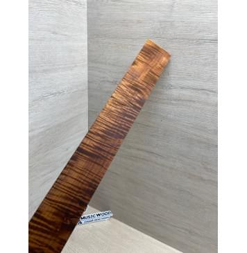 Клён Волнистый Печёный 180 гр заготовка накладки для электрогитары Радиал А Волна ААА 8.6х58-45х558 мм-0