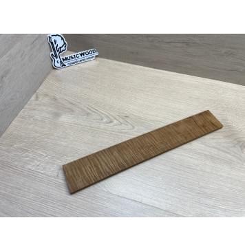 Клён Волнистый Печёный 180 гр заготовка накладки для электрогитары Радиал А Волна ААА 9.2х57-52х358 мм-3