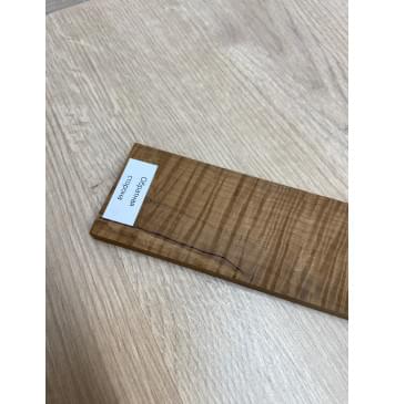 Клён Волнистый Печёный 180 гр заготовка накладки для электрогитары Радиал А Волна ААА 9.2х57-52х358 мм-7