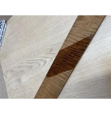 Клён Волнистый Печёный 180 гр заготовка накладки для электрогитары Радиал А Волна ААА 9.2х57-52х358 мм-8