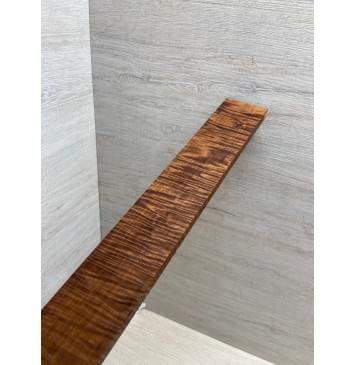 Клён Волнистый Печёный 180 гр заготовка накладки для электрогитары Радиал А Волна ААА 9.2х57-52х358 мм-9