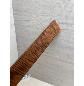 Клён Волнистый Печёный 180 гр заготовка накладки для электрогитары Радиал А Волна ААА 9.2х57-52х358 мм-11