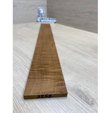 Клён Волнистый Печёный 180 гр заготовка накладки для электрогитары Смешанный ААА Волна ААА 8х66-56х518 мм-2