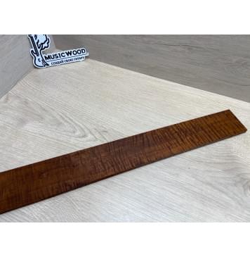 Клён Волнистый Печёный 180 гр заготовка накладки для электрогитары Смешанный ААА Волна ААА 8х66-56х518 мм-8