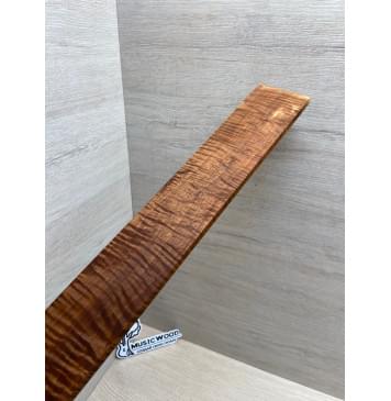 Клён Волнистый Печёный 180 гр заготовка накладки для электрогитары Смешанный ААА Волна ААА 8х66-56х518 мм-9