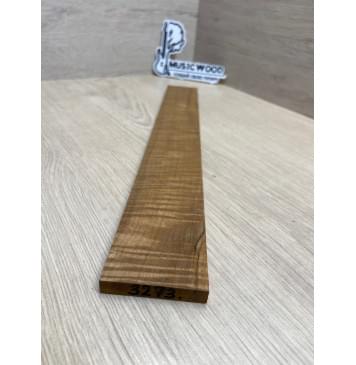 Клён Волнистый Печёный 180 гр заготовка накладки для электрогитары Радиал АА Волна ААА 8.7х55-47х375 мм-3