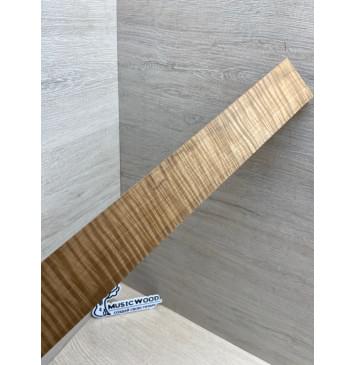 Клён Волнистый Печёный 180 гр заготовка накладки для электрогитары Радиал АА Волна ААА 8.7х55-47х375 мм-5