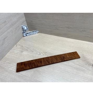 Клён Волнистый Печёный 180 гр заготовка накладки для электрогитары Радиал АА Волна ААА 8.7х55-47х375 мм-13