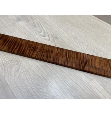 Клён Волнистый Печёный 180 гр заготовка накладки для электрогитары Радиал АА Волна ААА 8.7х55-47х375 мм-14