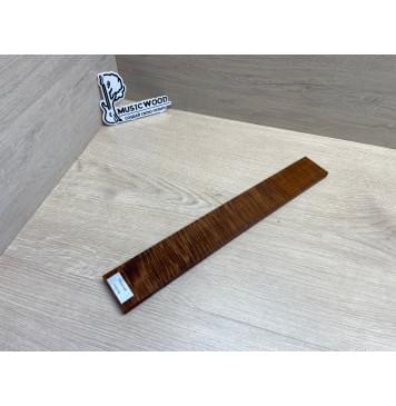 Клён Волнистый Печёный 180 гр заготовка накладки для электрогитары Радиал АА Волна ААА 8.7х55-47х375 мм-15