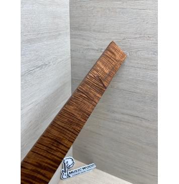 Клён Волнистый Печёный 180 гр заготовка накладки для электрогитары Радиал АА Волна ААА 8.7х55-47х375 мм-11