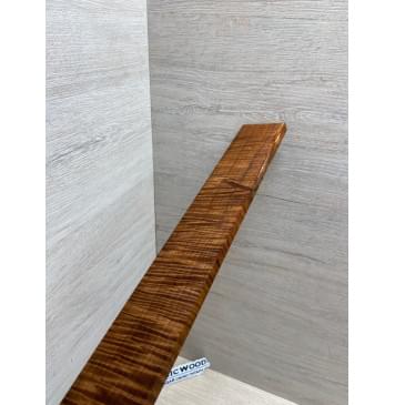 Клён Волнистый Печёный 180 гр заготовка накладки для электрогитары Радиал АА Волна ААА 8.7х55-47х375 мм-9