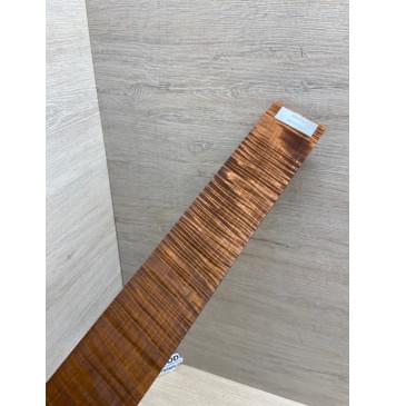 Клён Волнистый Печёный 180 гр заготовка накладки для электрогитары Радиал АА Волна ААА 8.7х55-47х375 мм-10