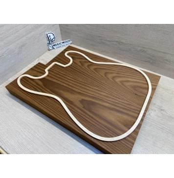 Ясень Печёный 180гр заготовка корпуса Тангент АА 43х175х480-445 мм, 2шт, 632 кг/м3-2